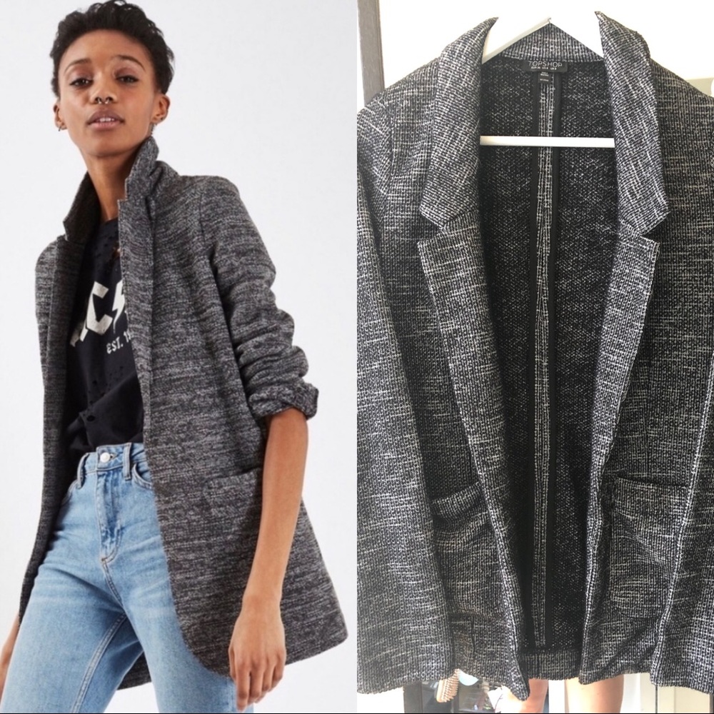 Small Topshop Boyfriend Knit Blazer/Jacket